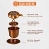[Cao Cấp] Phin Cà Phê Cao Cấp, mẫu nhôm anode xước, màu bronze gold sang trọng cổ điển