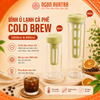 Bình Ủ Lạnh Cà Phê Cold Brew, Dung Tích 1000ml Nhựa Cứng Cáp Cao Cấp An Toàn Sức Khỏe, Lõi Lọc Mịn