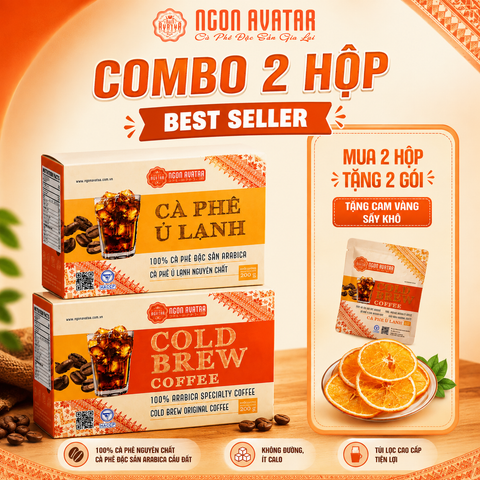 Cà phê Cold Brew Ngon Avatar 100% Arabica Đặc Sản Cầu Đất - Cà phê ủ lạnh túi lọc từ Nhật Bản cao cấp