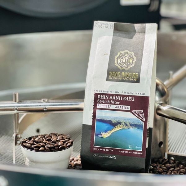 Cà Phê 80% Robusta mix 20% Arabica Cầu Đất, Sơ Chế Honey Đậm Vừa, Hậu Ngọt Kéo Dài