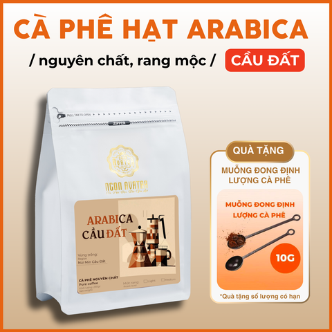 Cà Phê Arabica Cầu Đất Trứ Danh Nguyên Chất, Hương Trái Cây Thơm, Hậu Vị Ngọt