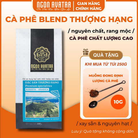 Cà Phê Thượng Hạng 70% Robusta mix 30% Arabica Cầu Đất, Sơ Chế Honey Đậm Vừa, Hậu Ngọt Kéo Dài