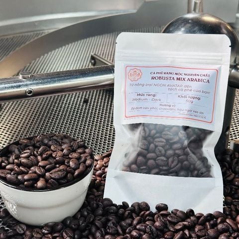 Cà phê ROBUSTA và ARABICA HONEY (50g dùng thử) nguyên chất rang mộc, đậm vị, hậu ngọt thơm nồng, pha phin pha máy.