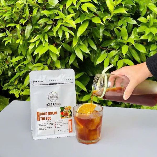 Cà Phê Ủ Lạnh Cold Brew Túi Lọc Nguyên Chất 100% Vị Ngọt Thơm Hương Trái Cây Quyến Rũ - Hỗ Trợ Giảm Cân