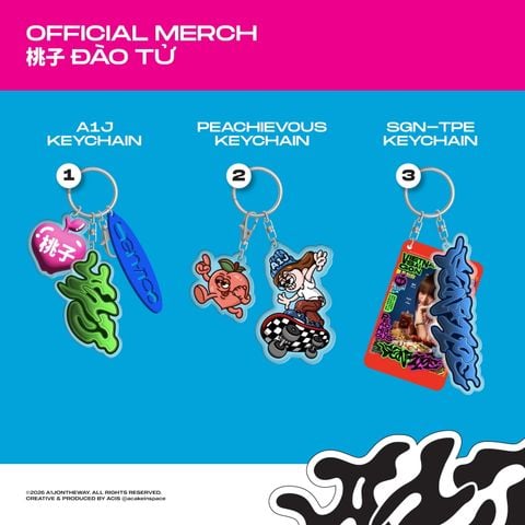 KEYCHAIN - ĐÀO TỬ A1J OFFICIAL MERCH