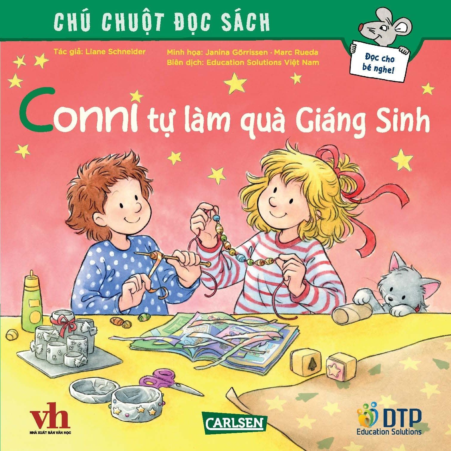 Conni tự làm quà Giáng sinh​ - Tuyển tập Chú chuột đọc sách Cô bé Conni