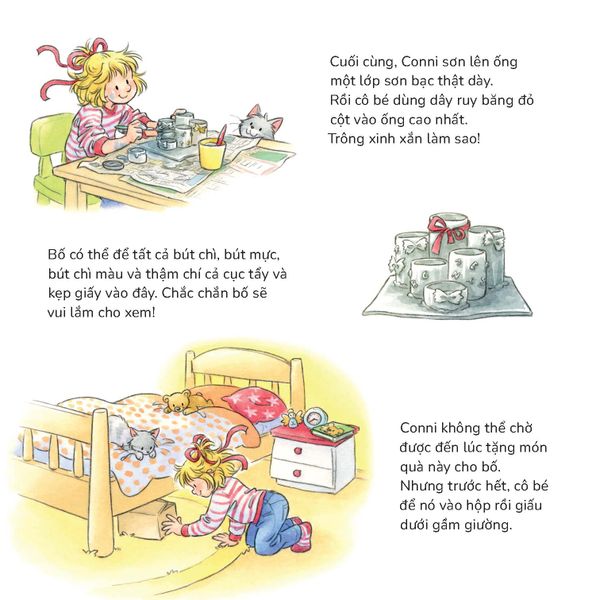 Conni tự làm quà Giáng sinh​ - Tuyển tập Chú chuột đọc sách Cô bé Conni