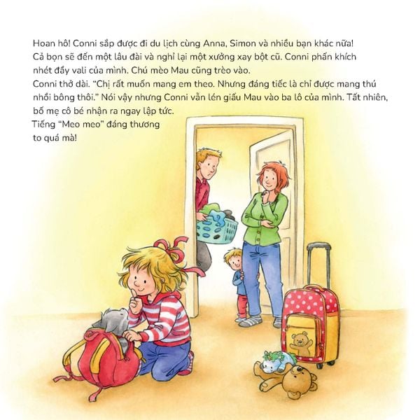 Conni và bí mật về chú mèo Mau​ - Tuyển tập Chú chuột đọc sách Cô bé Conni