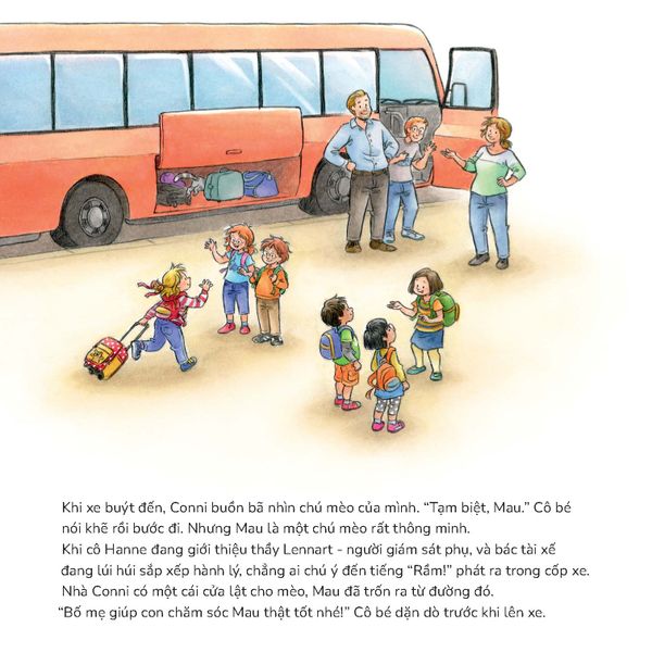 Conni và bí mật về chú mèo Mau​ - Tuyển tập Chú chuột đọc sách Cô bé Conni