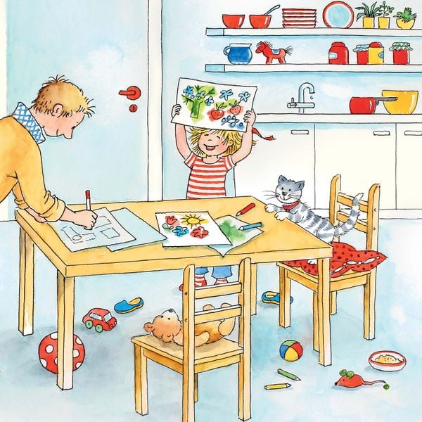 Conni phụ giúp bố​ - Tuyển tập Chú chuột đọc sách Cô bé Conni