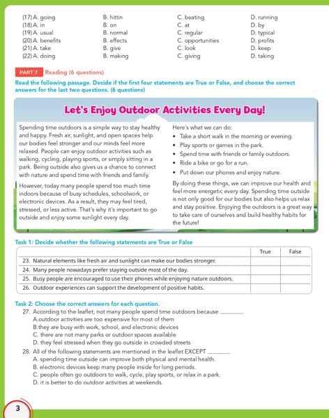 [Online Practice Test] Bộ đề thi thử Tuyển sinh lớp 10 Môn Tiếng Anh (TP.Hồ Chí Minh) (Đề lẻ)