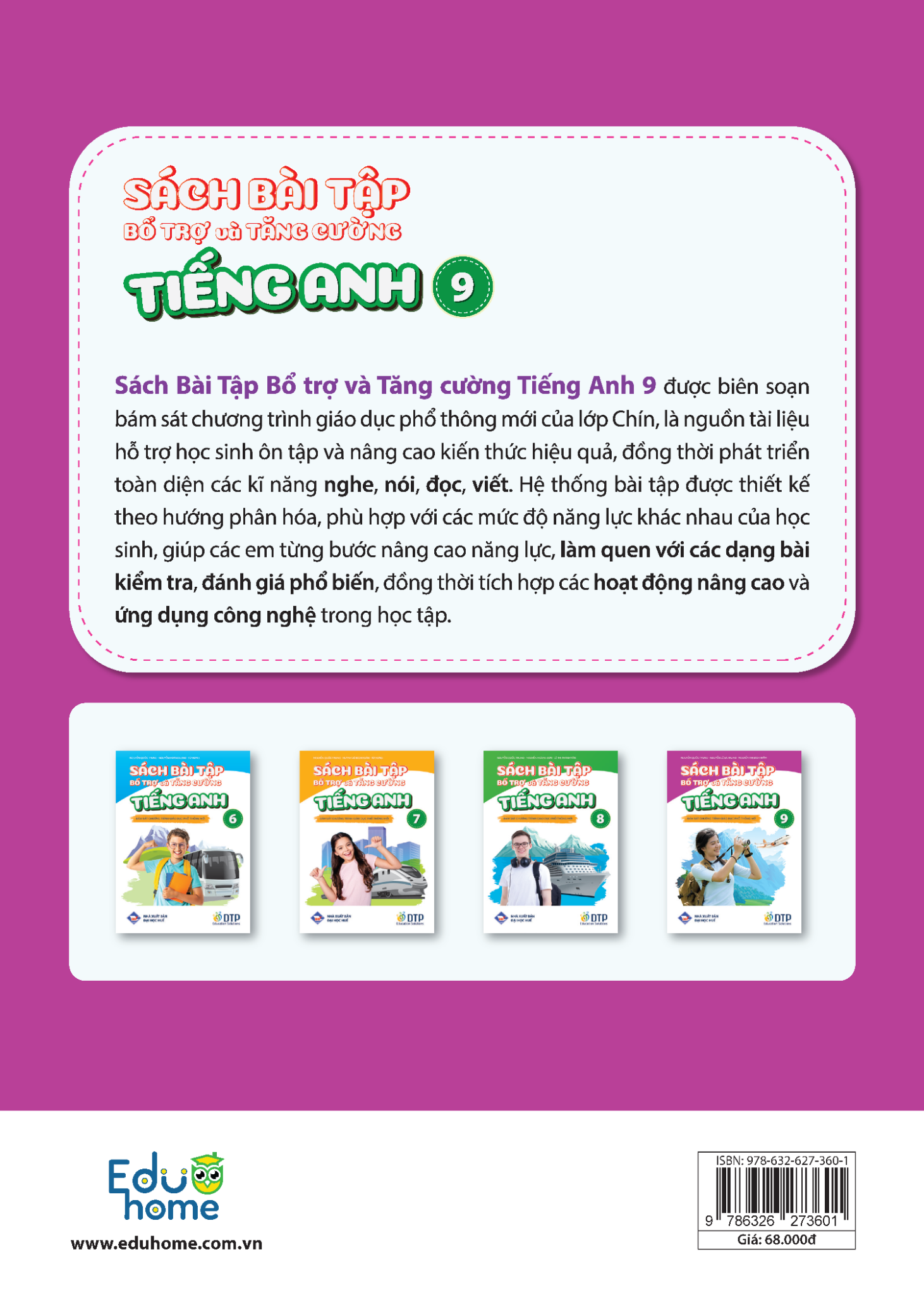 Sách Bài Tập bổ Trợ và Tăng Cường - Tiếng Anh 9