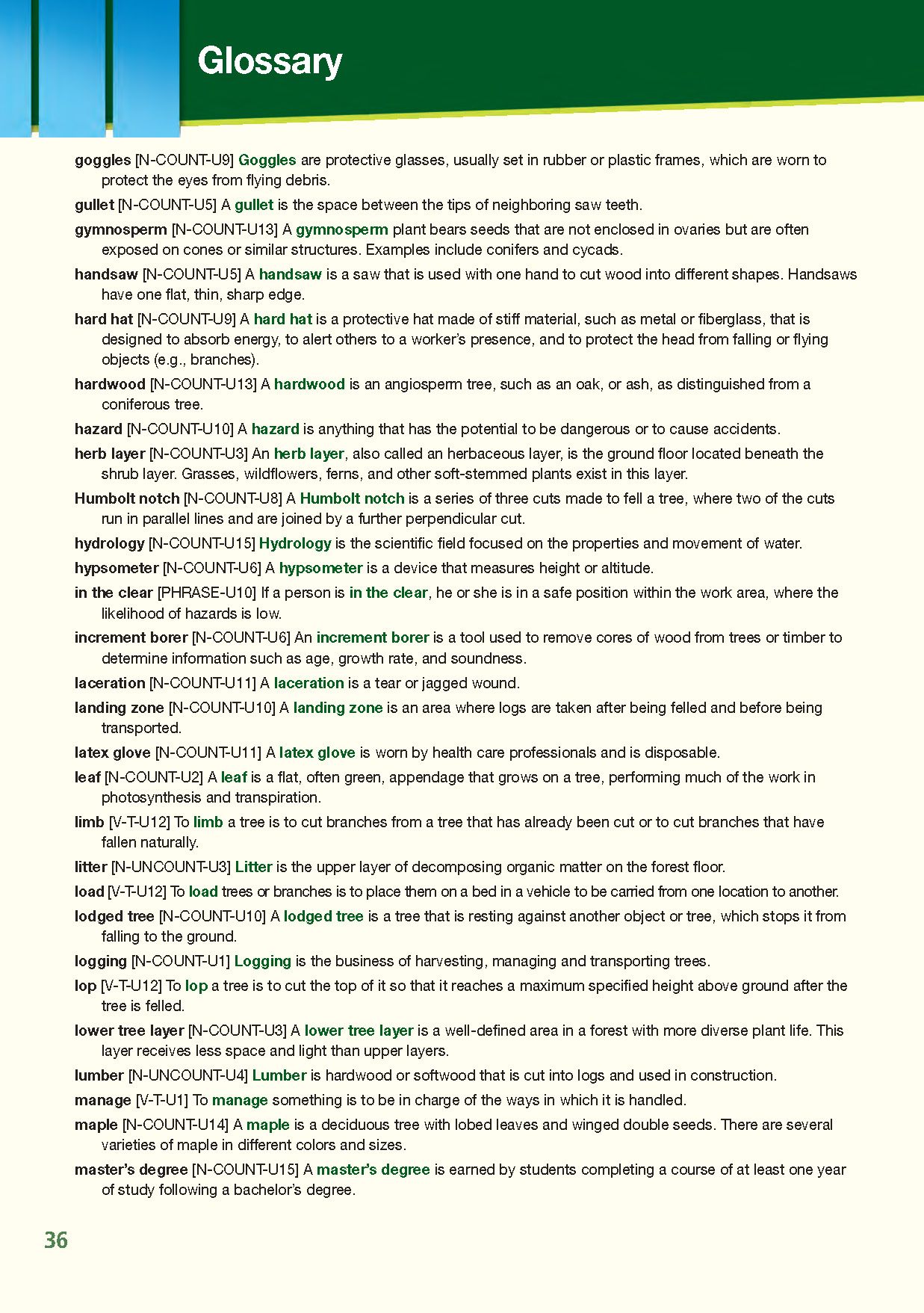 Career Paths Natural Resources 1 Forestry (Esp) Student