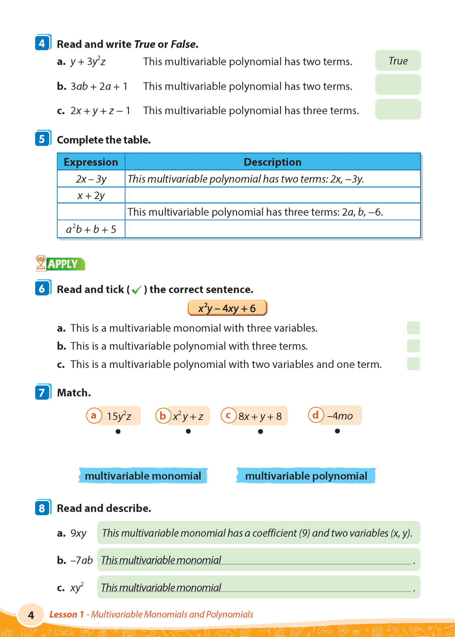 i-Learn English for Math 8 Secondary Student