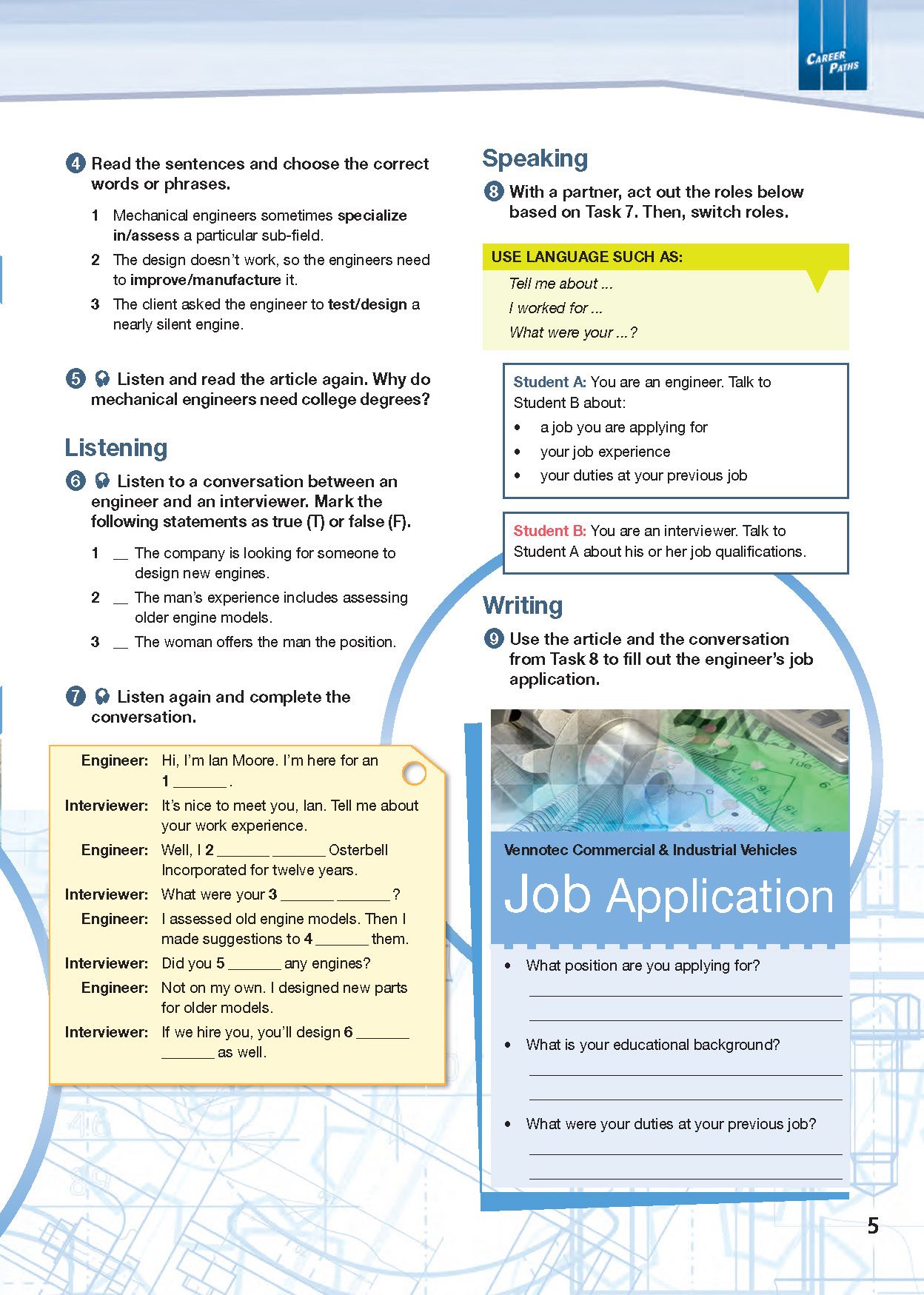 Career Paths Mechanical Engineering (Esp) Student