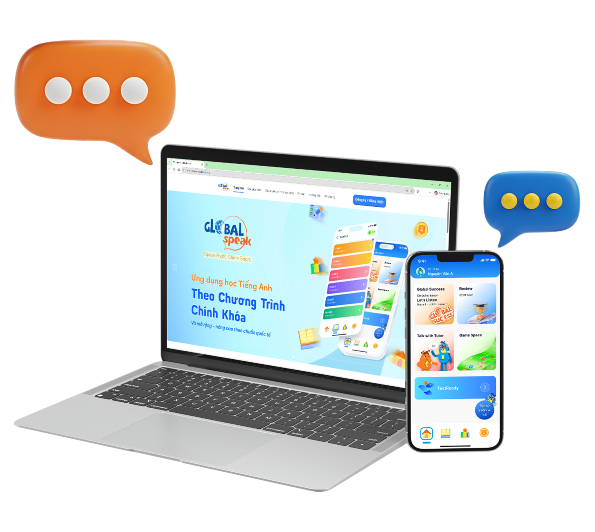 Ứng dụng học tiếng anh GlobalSpeak - Tài khoản Basic - 12 tháng