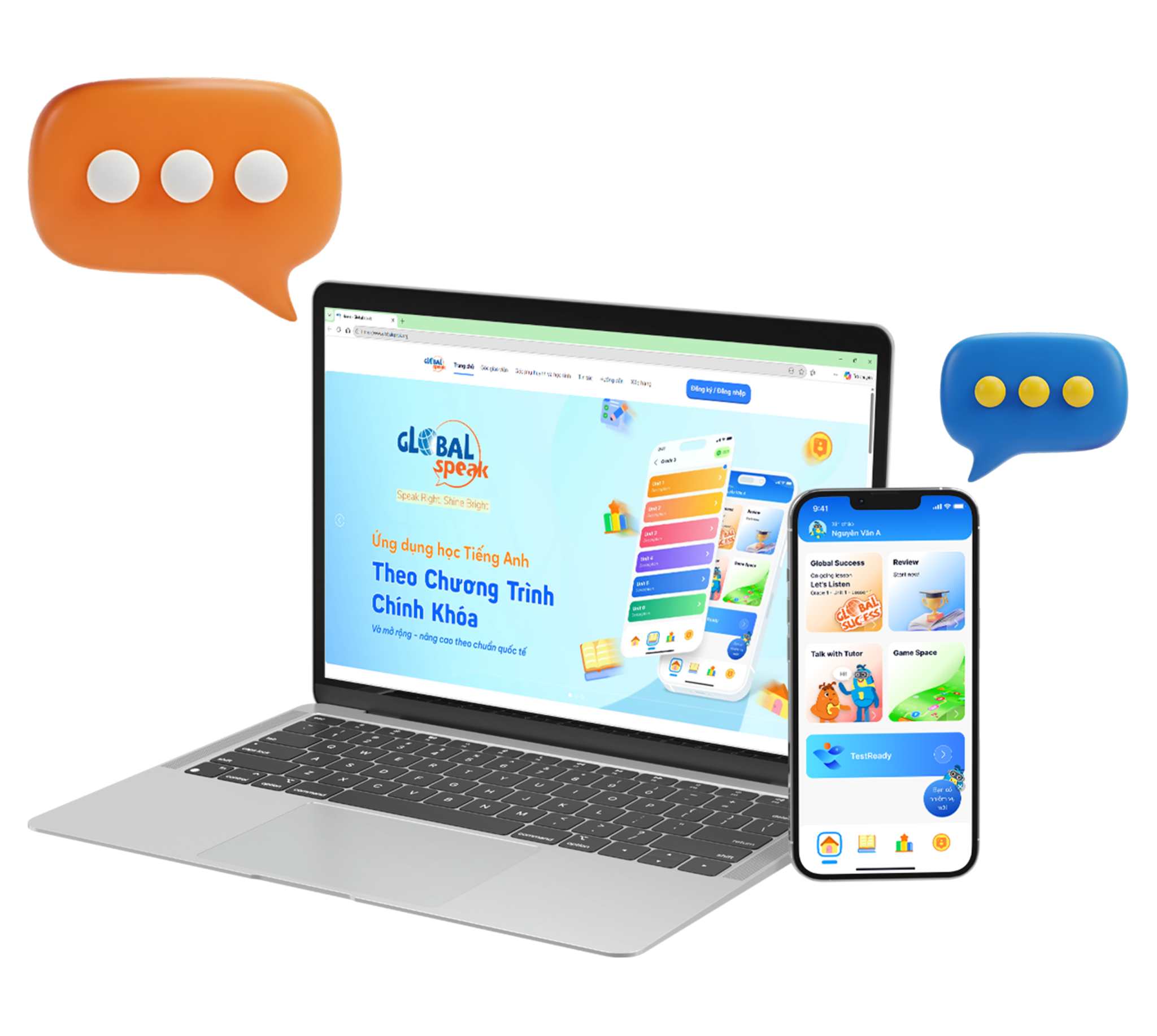 Ứng dụng học tiếng anh GlobalSpeak - Tài khoản Basic - 6 tháng