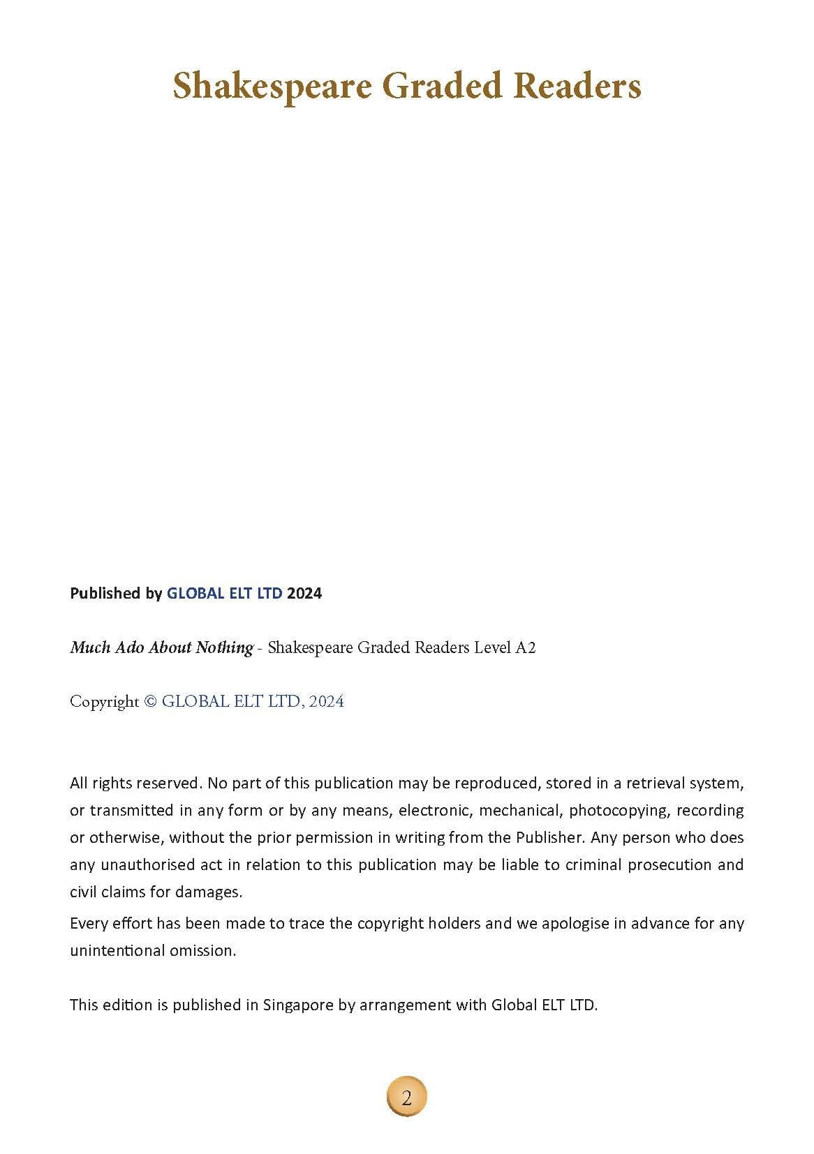 Much Ado about Nothing - Shakespeare Graded Readers