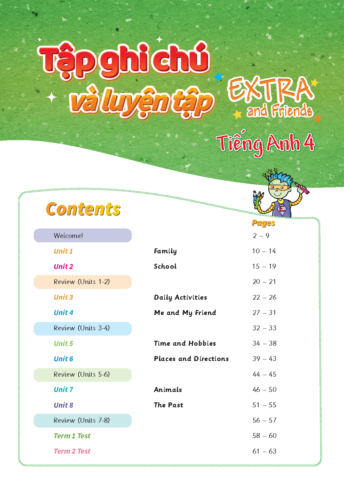 Tiếng Anh 4 Extra and Friends - Tập ghi chú và luyện tập