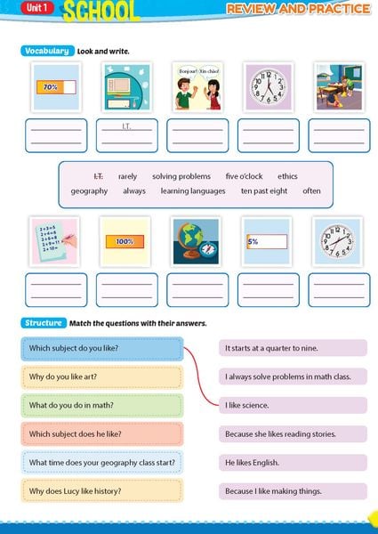 Tiếng Anh 5 i-Learn Smart Start - Notebook (Vở tập viết)