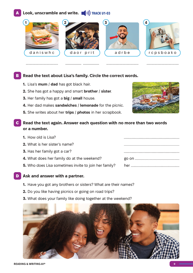Smooth Skills Reading & Writing A1+