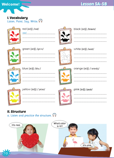 Tiếng Anh 3 Extra and Friends - Vở tập viết