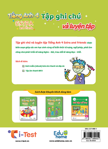 Tiếng Anh 4 Extra and Friends - Tập ghi chú và luyện tập