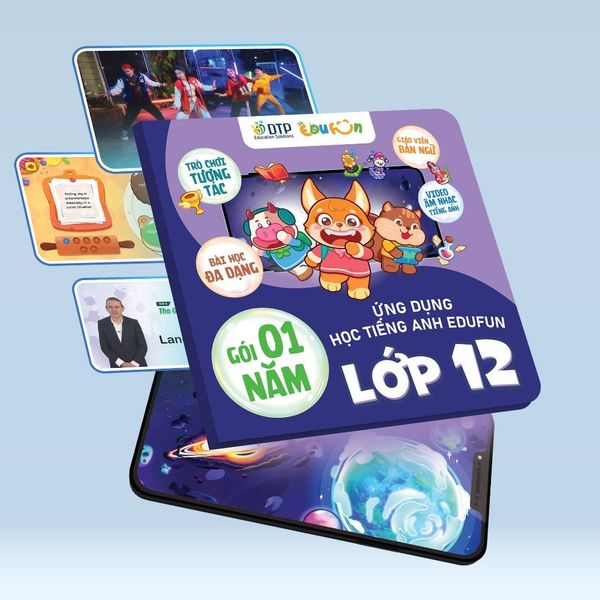 E-voucher - Gói Edufun Premium lớp 12 + [Bộ quà tặng SGK i-Learn smart World + 2 truyện đọc]