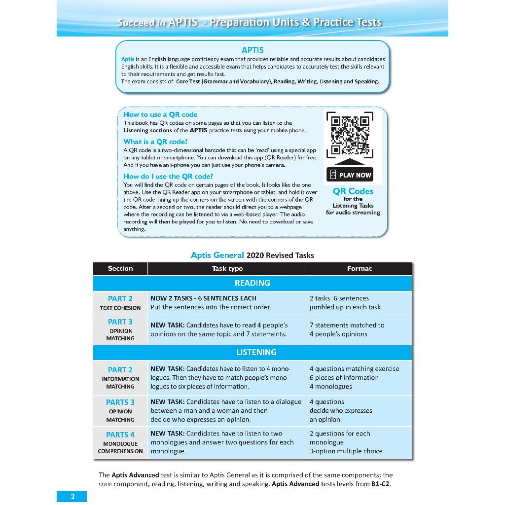 Succeed in APTIS with 6 Practice Tests - New format 2020