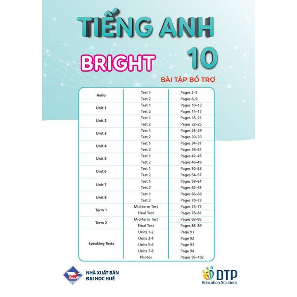 Bài tập bổ trợ Tiếng Anh 10 Bright