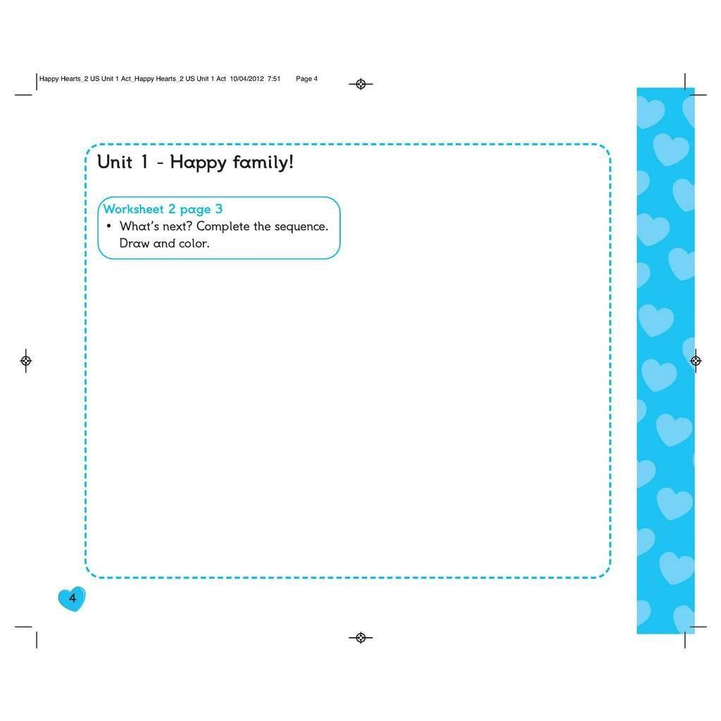 Happy Hearts US 2 Activity Book