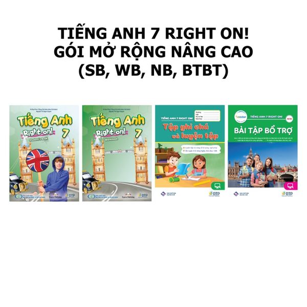 Tiếng Anh 7 Right On! - Gói mở rộng nâng cao (SB, WB, NB, BTBT)