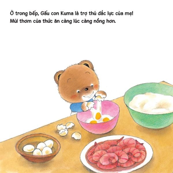 Sách tranh Ehon gấu con Kuma - Những chuyện nhỏ hàng ngày (Bìa mềm)
