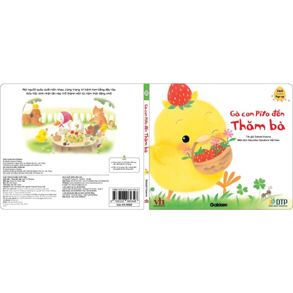 Gà con Piyo đến Thăm bà - Sách tranh Pop-up