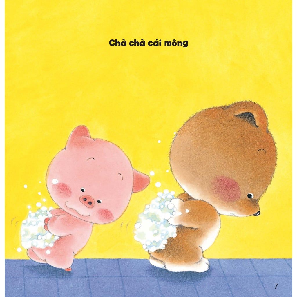 Cùng tắm nào! - Tủ sách Ehon cho bé - Sách tranh Ehon Gấu con Kuma