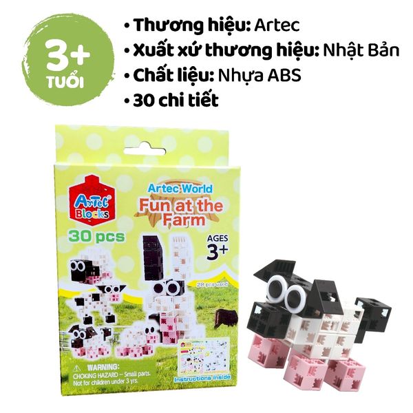 Bộ đồ chơi lắp ghép Artec Thế giới - Nông trại vui vẻ