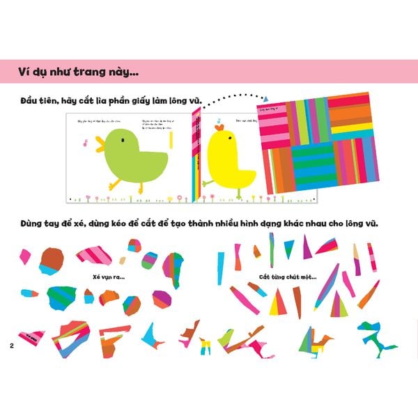 Xé Dán Thật Vui - Tủ sách vui để học - Tủ sách Ehon cho bé