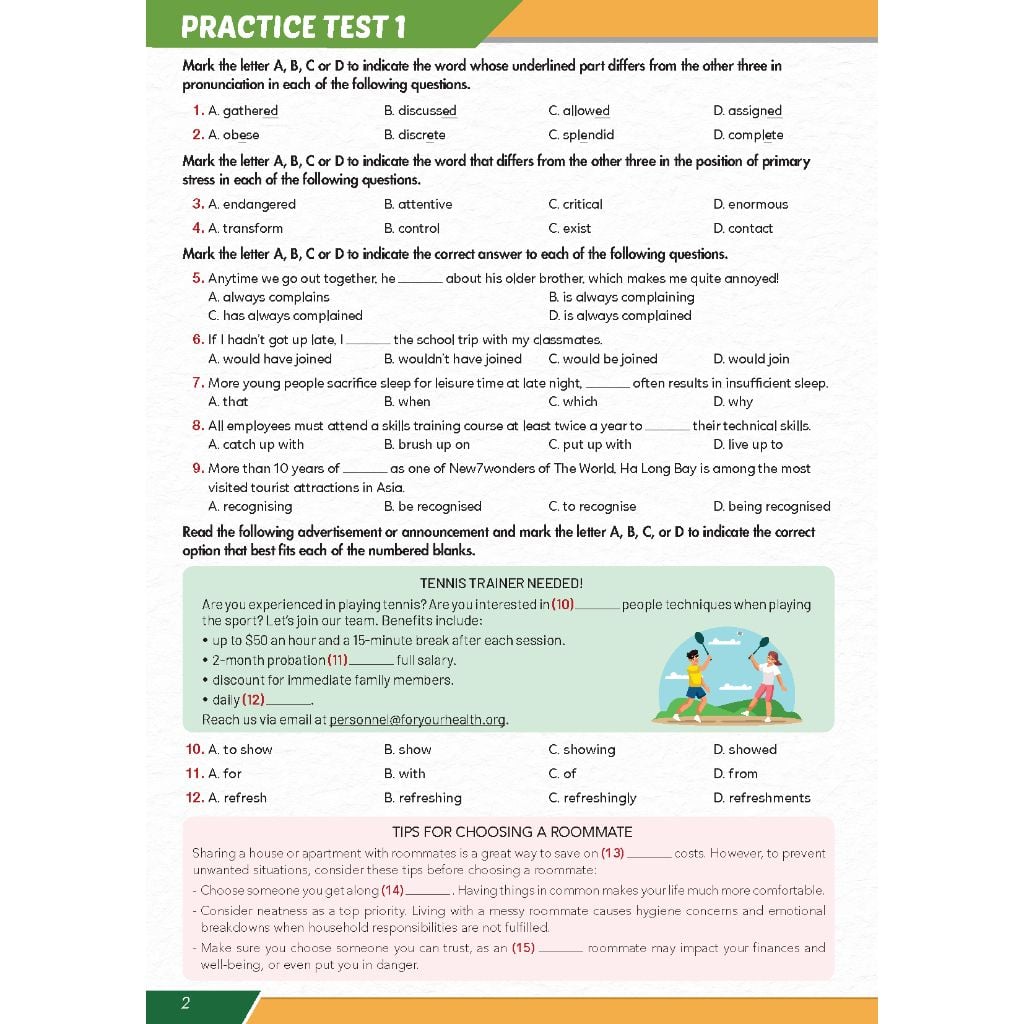 Bồi Dưỡng Tiếng Anh 12