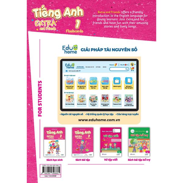 Tiếng Anh 1 Extra and Friends Flashcards (Tranh hình)
