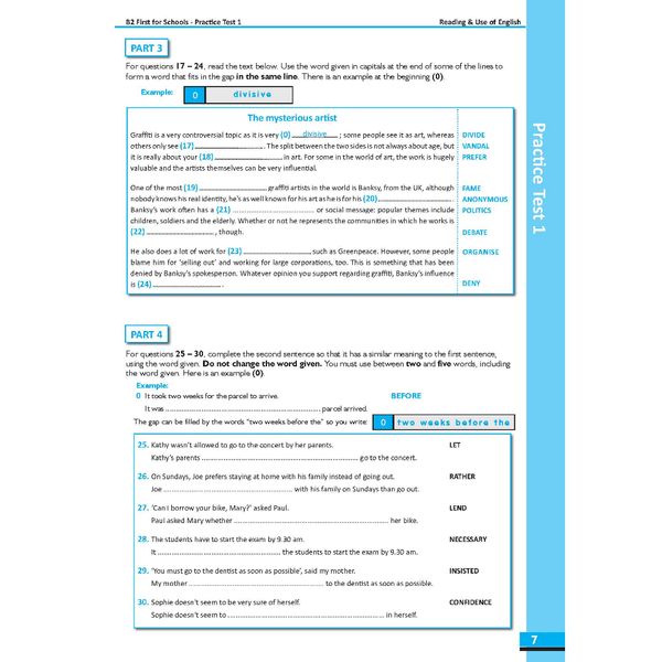 B2 First for Schools Preliminary 1 with 4 Practice Tests - Latest Format