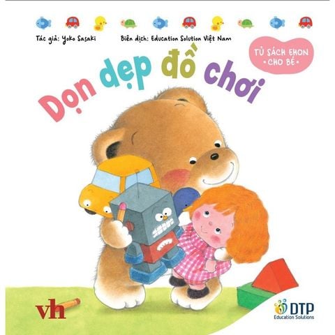 Dọn dẹp đồ chơi - Tủ sách Ehon cho bé - Sách tranh Ehon Gấu con Kuma