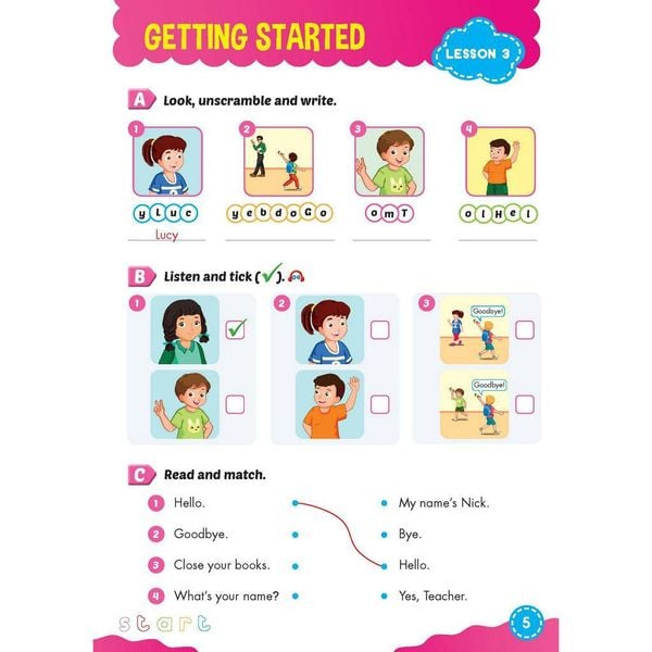 Bài tập bổ trợ Tiếng Anh 3 i-Learn Smart Start