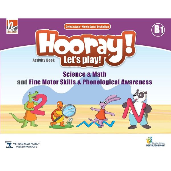 Hooray Let's Play B1 Science & Math  and Fine Motor Skills-Phonological Awareness Activity Book