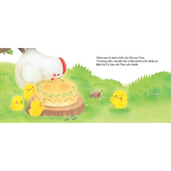 Gà con Piyo vào Ngày sinh nhật - Sách tranh Pop-up