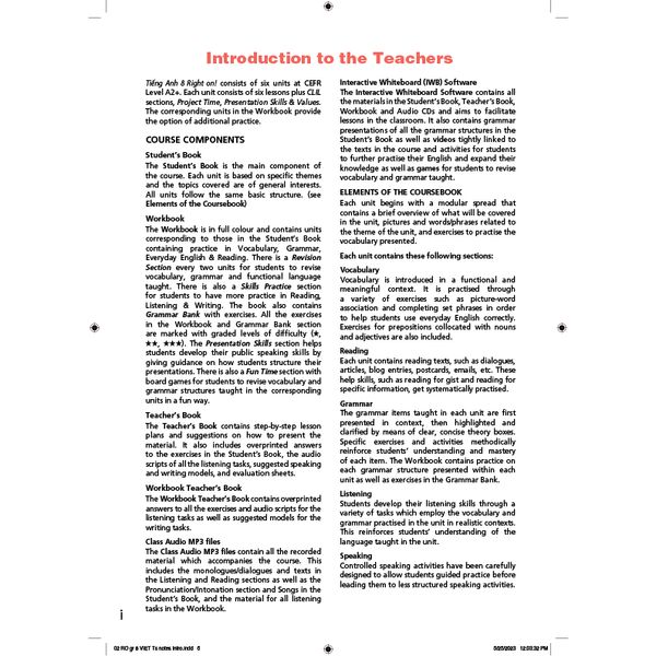 Tiếng Anh 8 Right On! Teacher