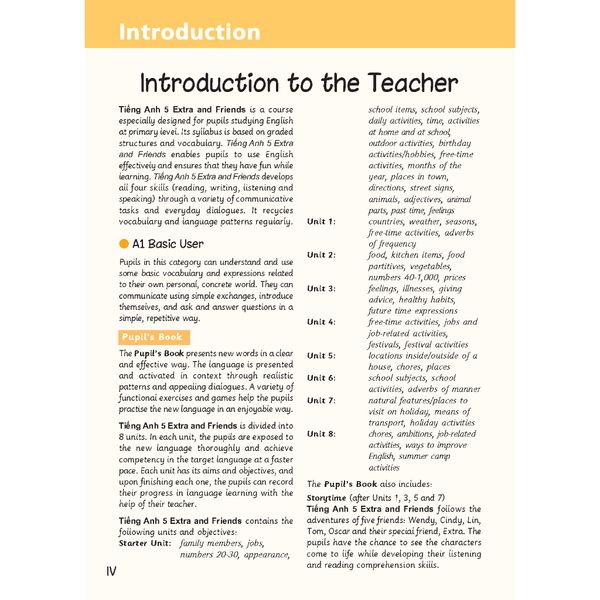 Tiếng Anh 5 Extra and Friends - Teacher