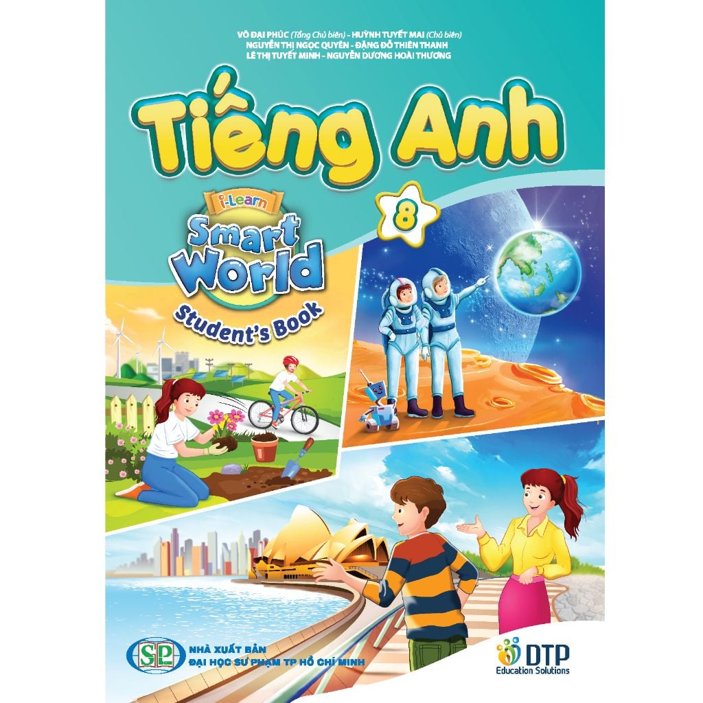 Tiếng Anh 8 i-Learn Smart World trọn bộ (sách học sinh, sách bài tập, vở ghi chép)