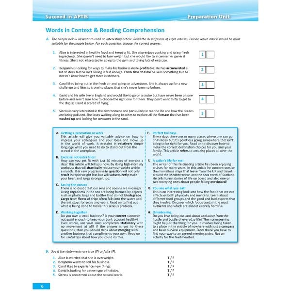Succeed in APTIS with 6 Practice Tests - New format 2020