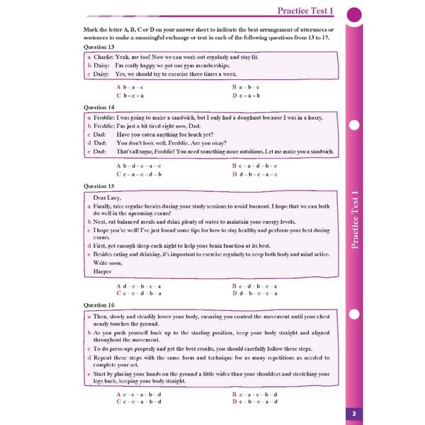 Practice Tests Grade 11