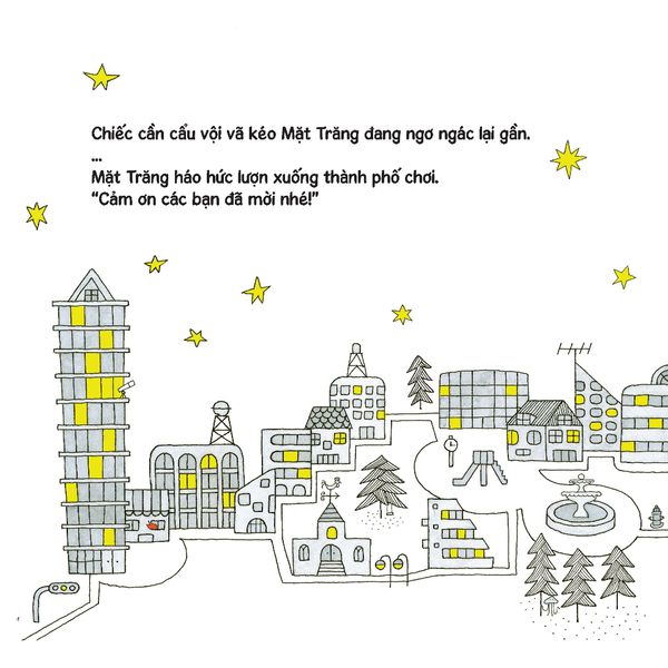 Mặt Trăng đi dạo - Tủ sách Ehon cho bé